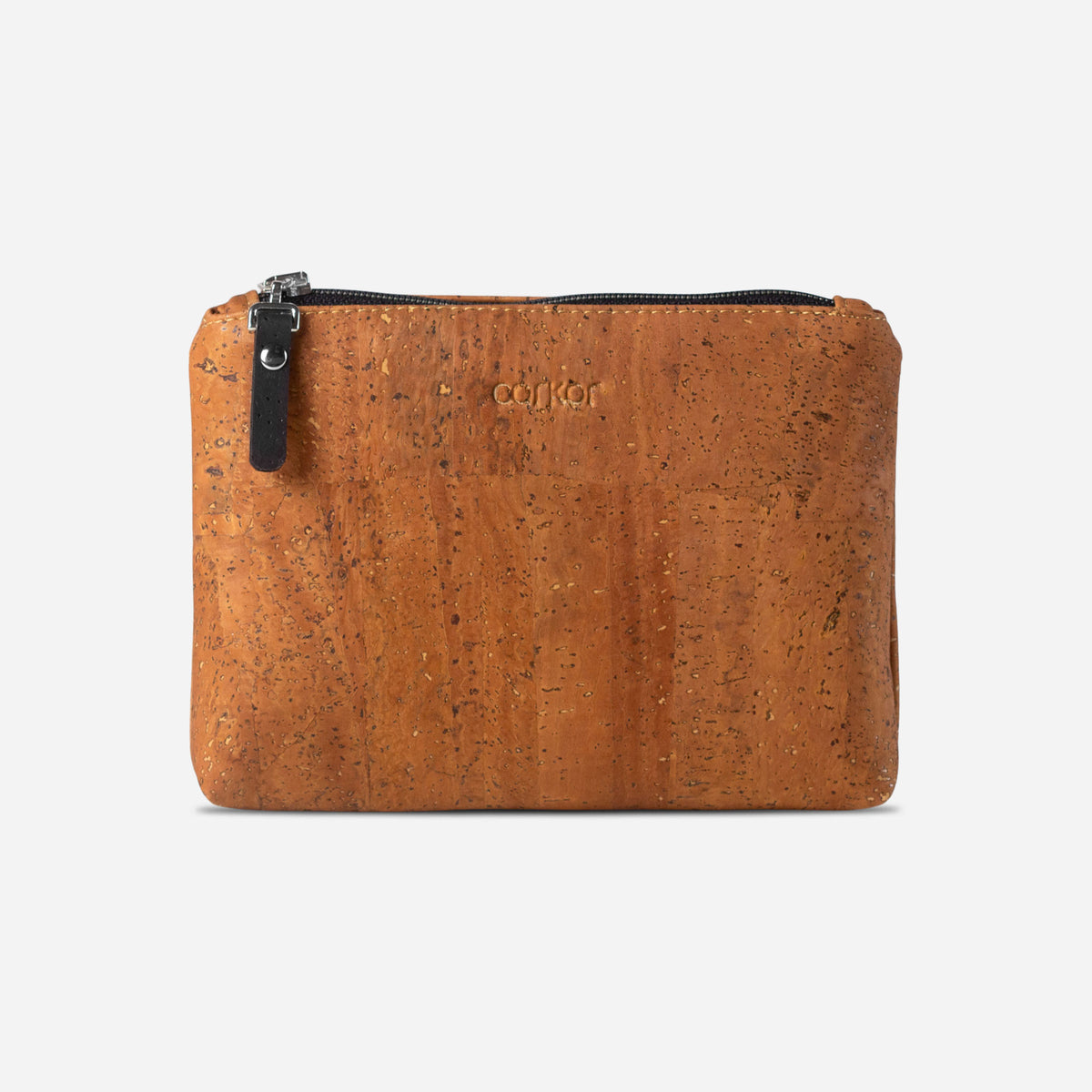  Carry-All Makeup Bag in Natural Cork with Dashes of