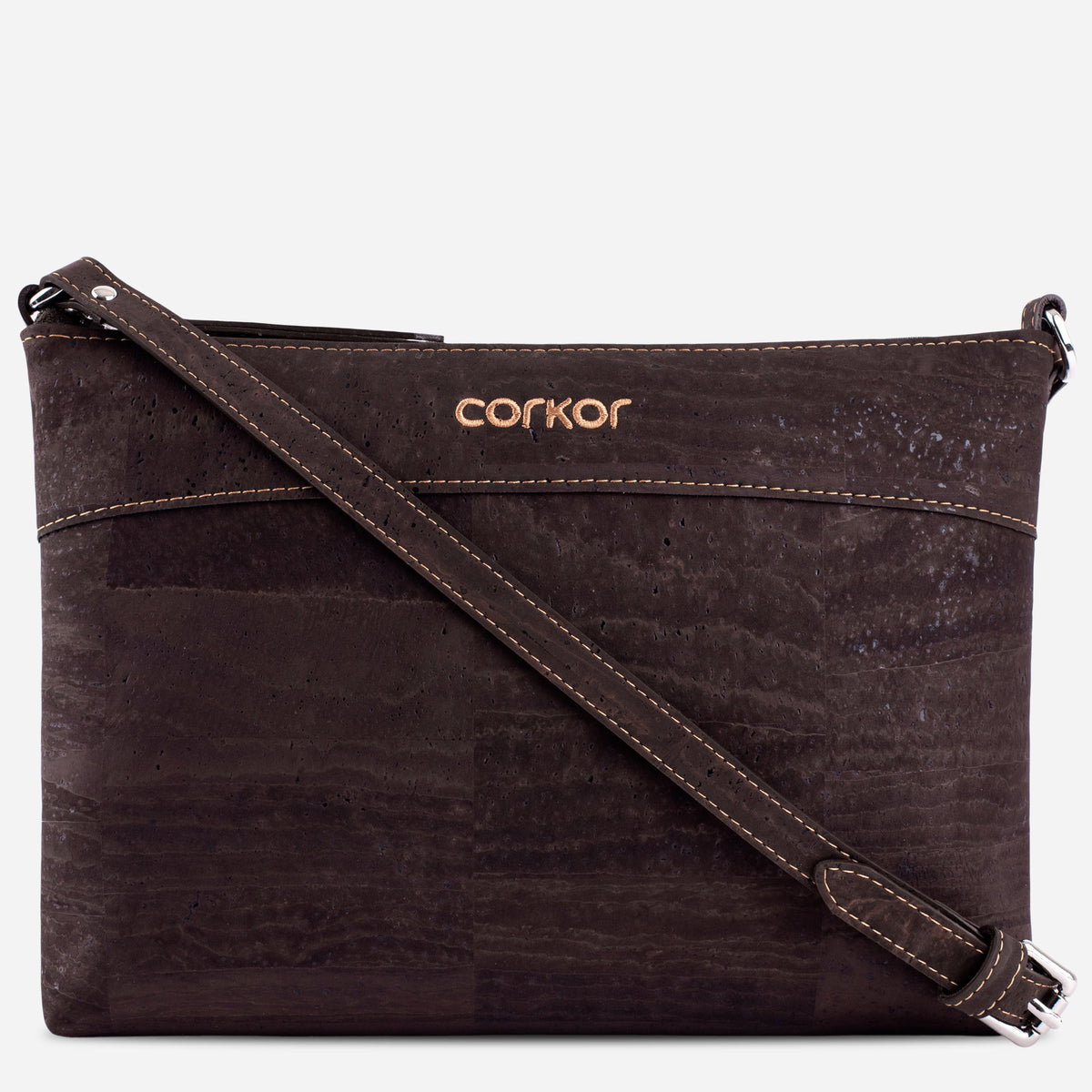 Corkor Cork Crossbody Purses Brown Color